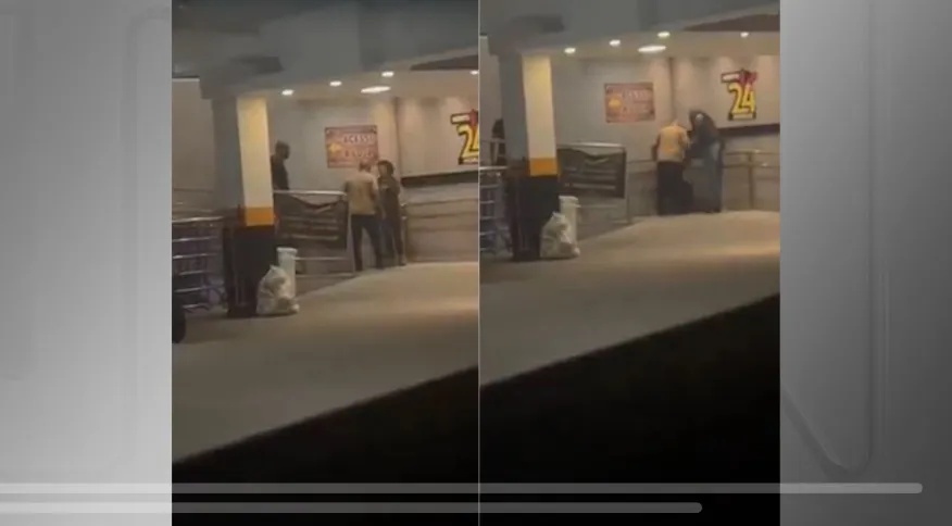 Seguranças de supermercado são flagrados agredindo mulher em SP