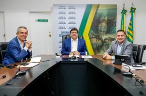 Washington Bonfim, Rafael Fonteles e Carlos Anchieta(Ccom)