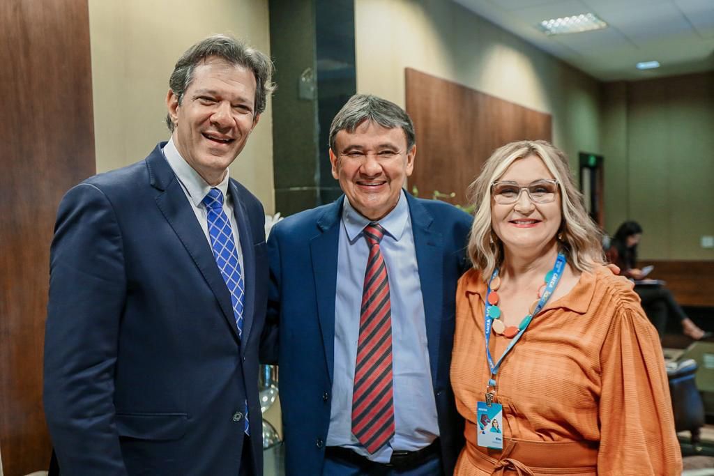 Wellington Dias se reúne com Haddad e presidenta da Caixa