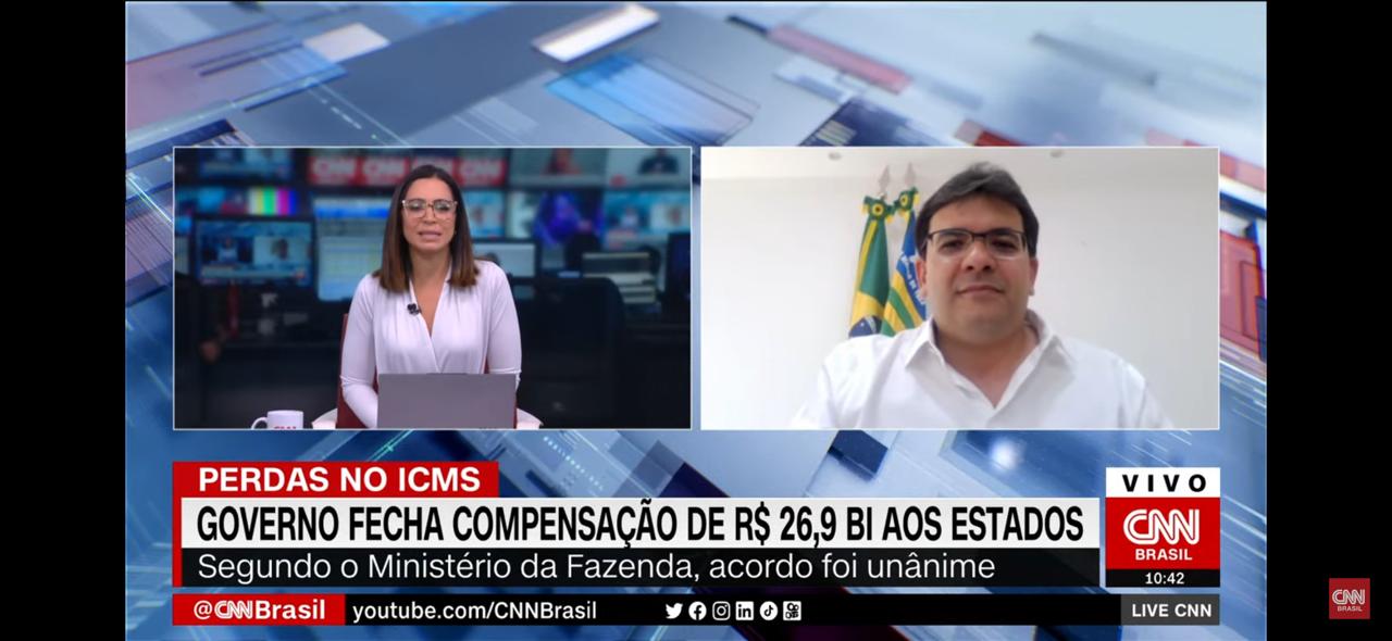 Rafael Fonteles em entrevista à CNN