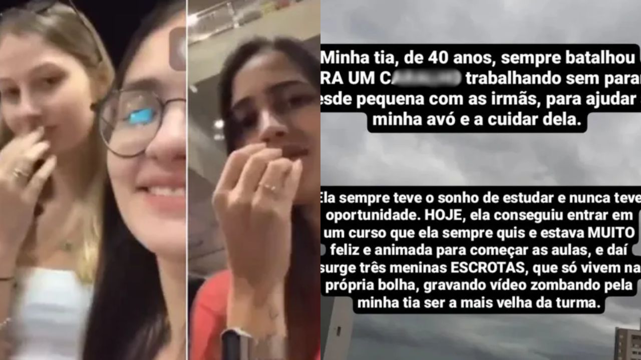 Sobrinha de universitária ridicularizada: ‘Nunca teve oportunidade de estudar e estava feliz de começar’