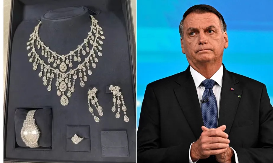 Ex-presidente Jair Bolsonaro e joias sauditas