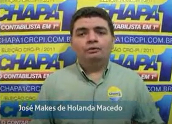 José Makes em vídeo de campanha do CRC