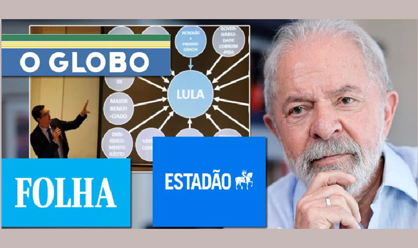 Lula pinte o rosto para o combate contra seu inimigo: a mídia conservadora