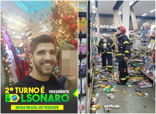 Bolsonarista explode bomba em supermercado e deixa criança de 7 anos em estado grave