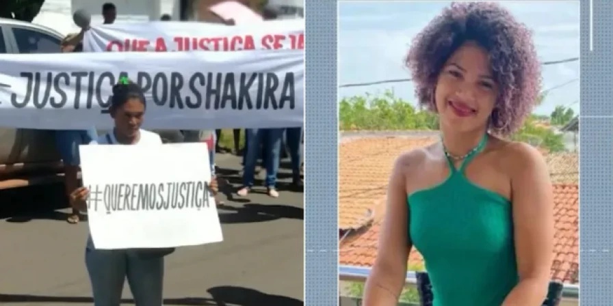 Familiares de Shakira dos Santos protestam por justiça.
