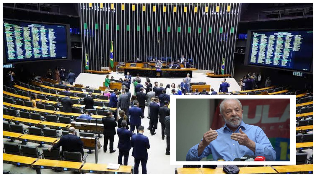 Lula e o plenário da Câmara dos Deputados