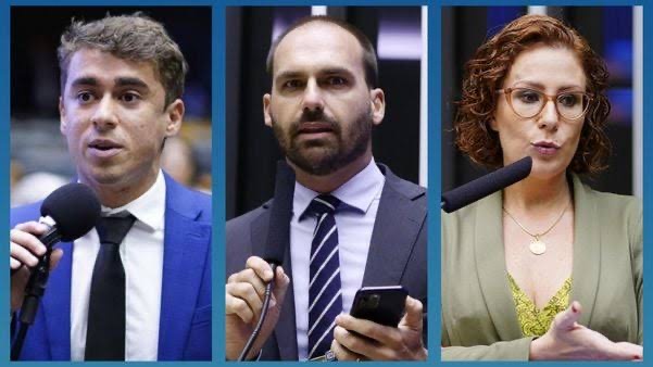 Câmara instaura processos contra Nikolas, Zambelli, Eduardo e mais 4 deputados