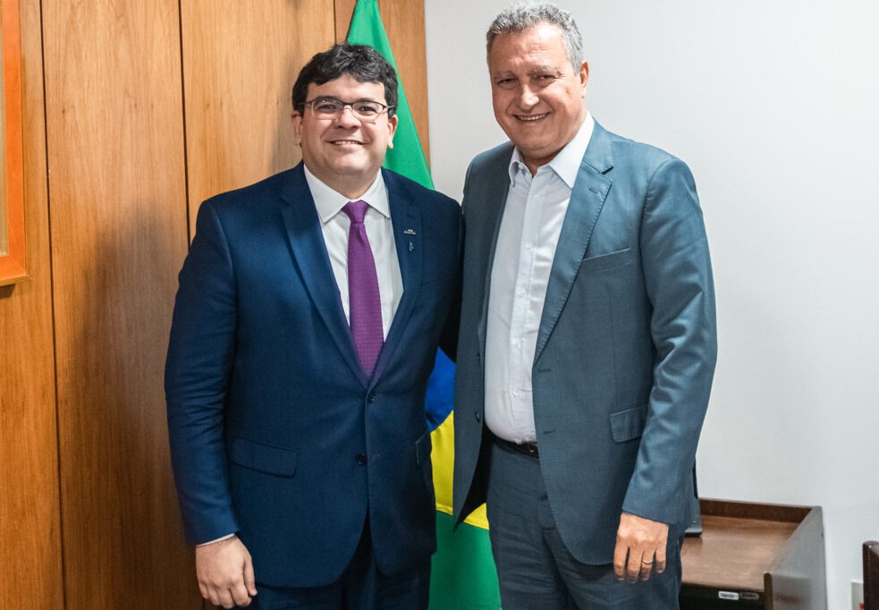 Rafael Fonteles com o ministro Rui Costa, da Casa Civil