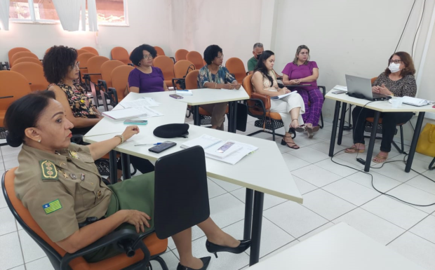 Reunião sobre violência doméstica no Piauí