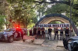 Secretaria de Segurança instala Posto de Comando na Praça da Bandeira após a operação Interditados III(Reprodução/PMPI)