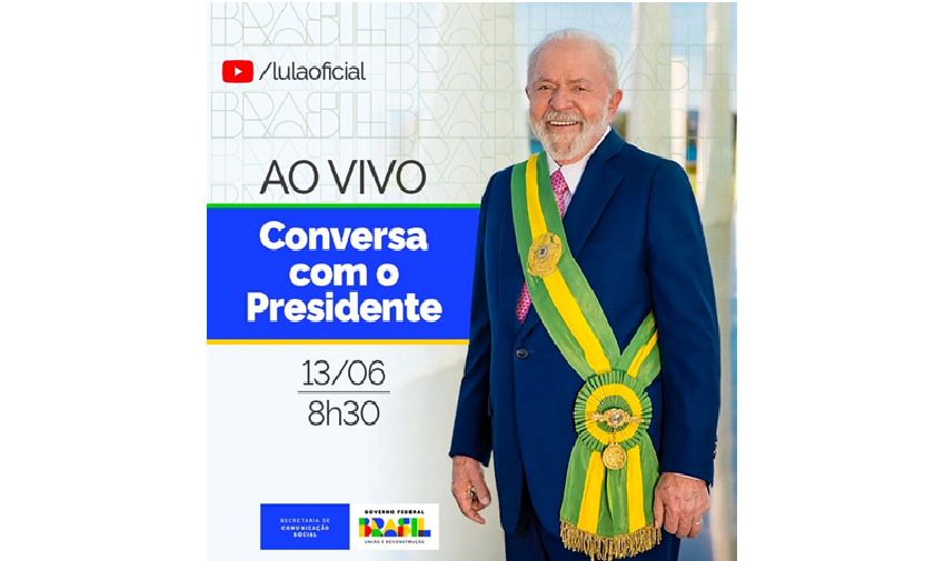 Acompanhe aqui o programa Conversa com o Presidente