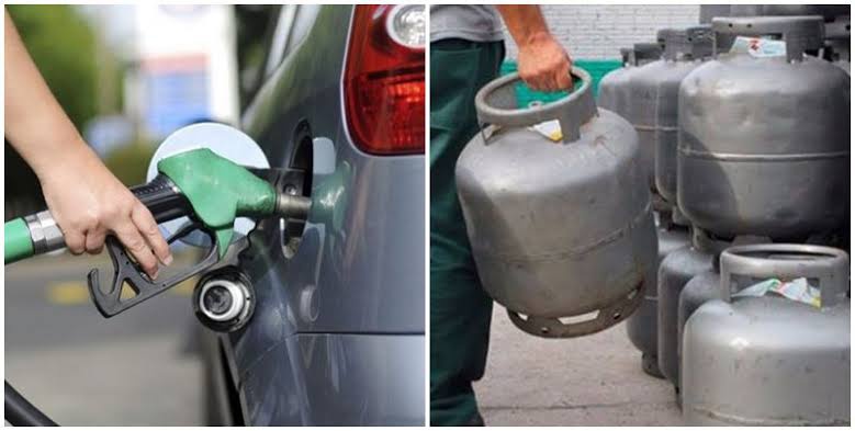 Gasolina e gás de cozinha