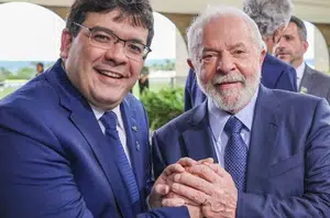 Governador Rafael Fonteles e o presidente Lula(Reprodução/CCOM)