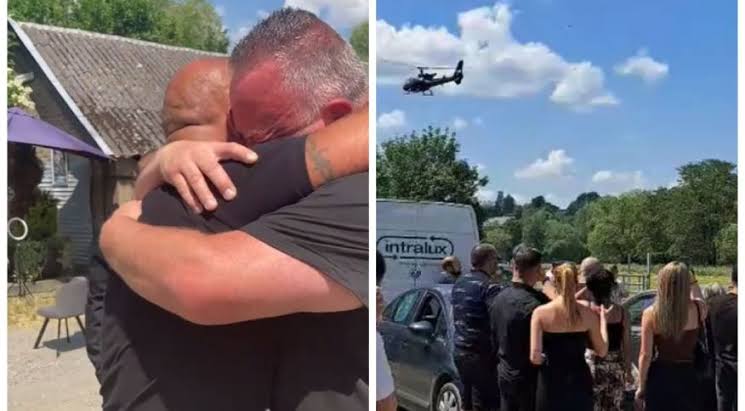 Vídeo: Homem finge morte e chega ao próprio funeral de helicóptero