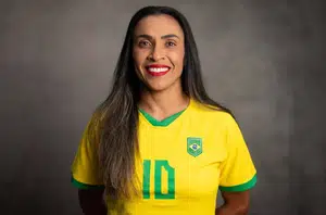 Jogadora Marta, da Seleção Brasileira de Futebol Feminino(Reprodução)