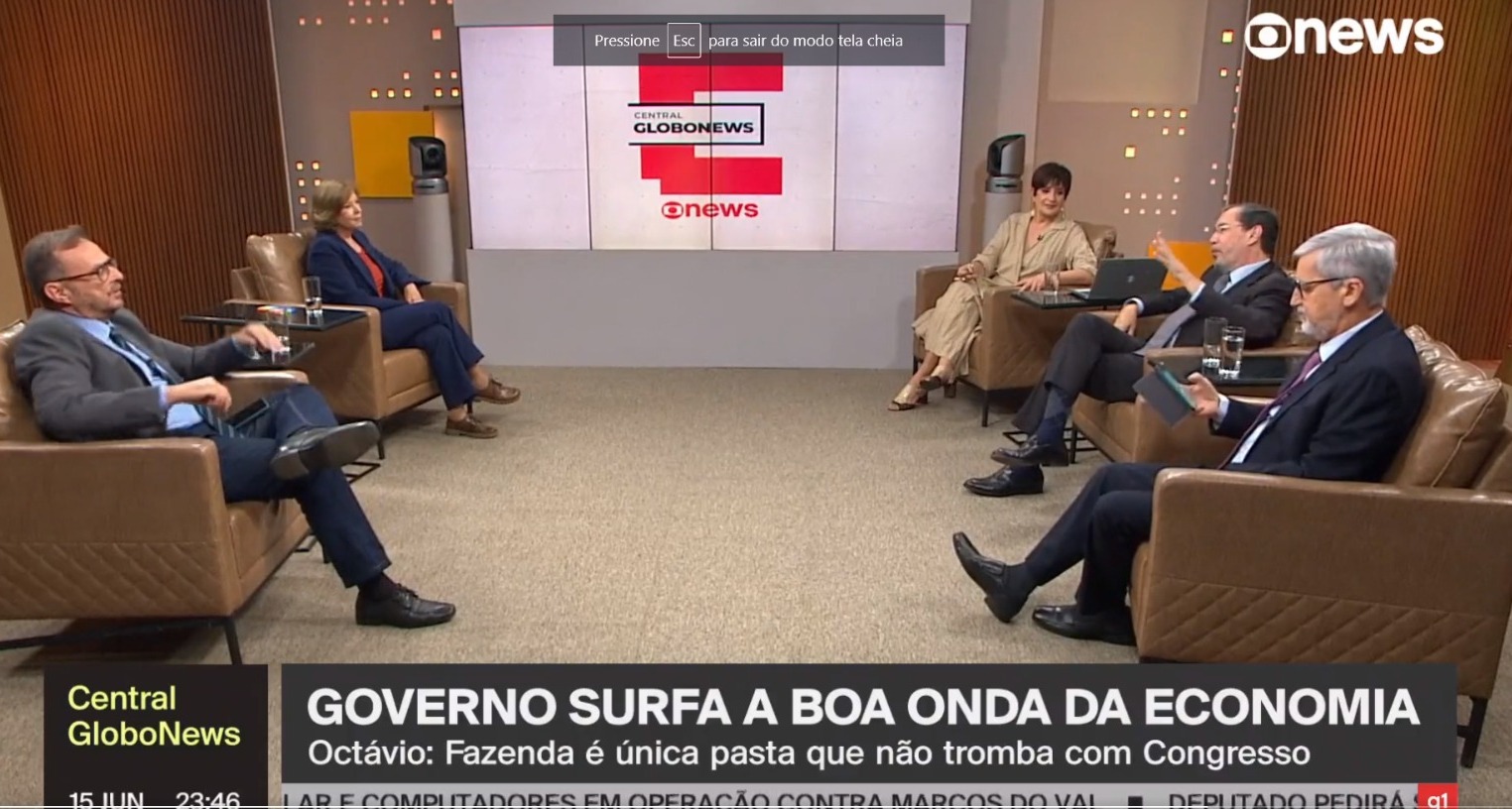 Vídeo: Comentaristas da GloboNews defendem Lula após Mônica Waldvogel dizer que ele é “sortudo”