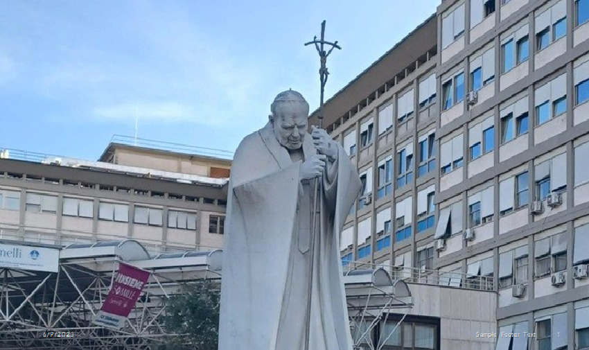 Papa volta ao Hospital Gemelli para ser operado