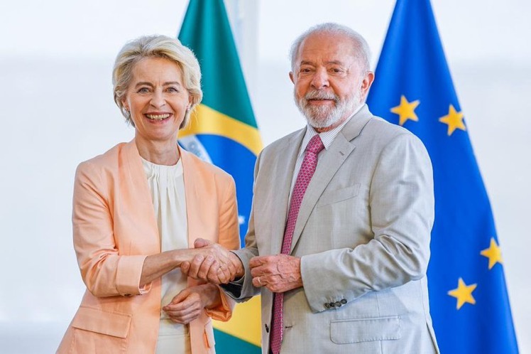 Presidente Lula e a presidente da Comissão Europeia, Ursula von der Leyen