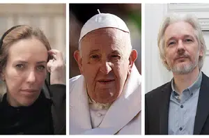 Stella Assange. Papa Francisco, Julian Assange(Divulgação)