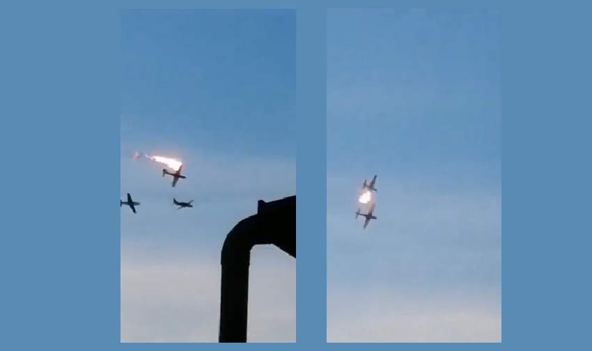 VÍDEO - Colisão no ar: aviões se chocam em pleno voo na Colômbia