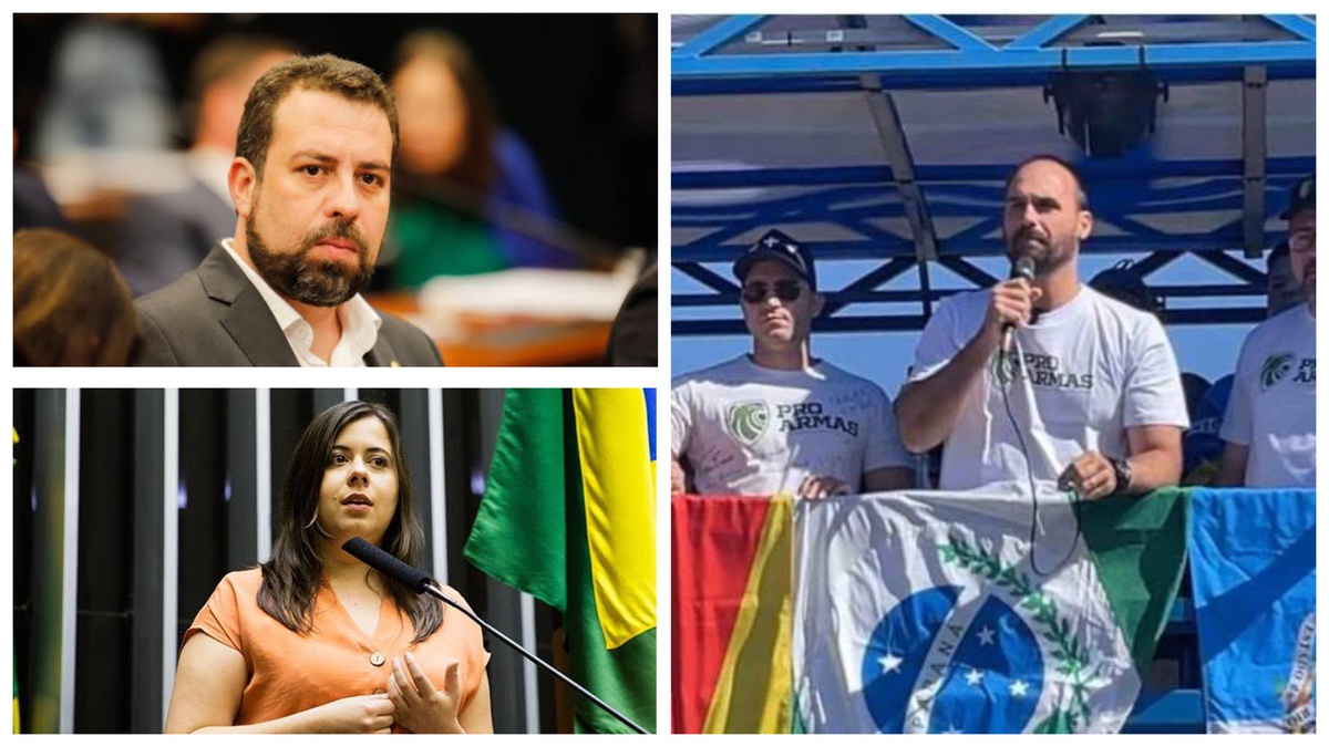 Boulos, Sâmia Bomfim e Eduardo Bolsonaro