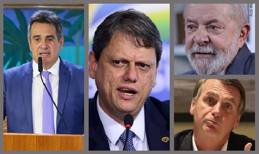Ciro, Tarcísio, Lula e Bolsonaro