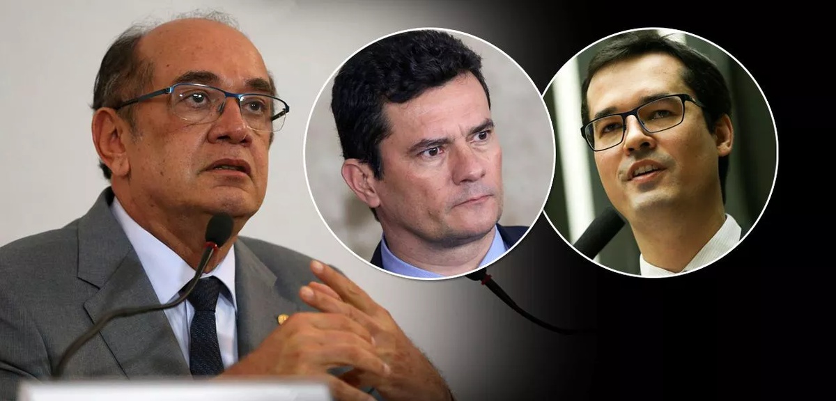 Gilmar Mendes, Sérgio Moro e Deltan Dallagnol