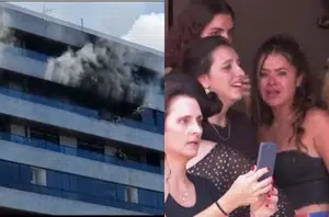 Incêndio atinge apartamento onde Maisa estava(Reprodução/TV Globo)