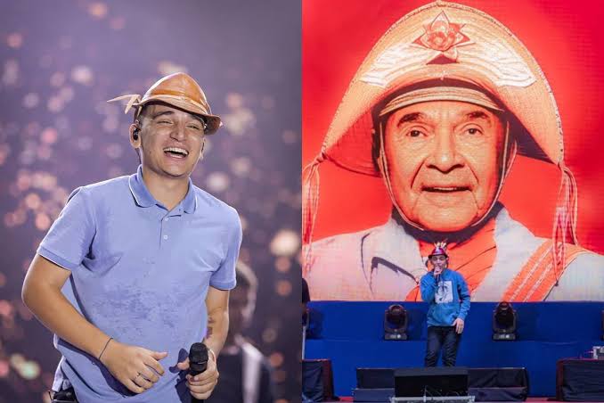 Vídeo: Luiz Gonzaga é recriado por inteligência artificial e canta com João Gomes durante festival