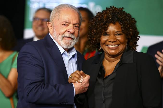 Presidente Lula e a ministra Margareth Menezes