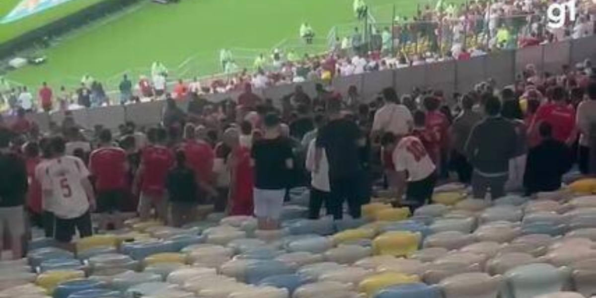 Vídeo: Torcedora é presa por racismo contra policial durante partida no Maracanã