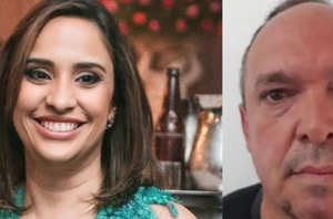 Cristiane Tirloni, a vítima, e o ex-PM Almir Reis, acusado de matá-la(Reprodução/ redes sociais)