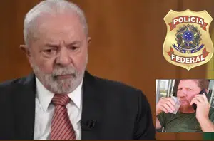 Lula na mira de bandidos. PF prende 2(Montagem Pensar Piauí)
