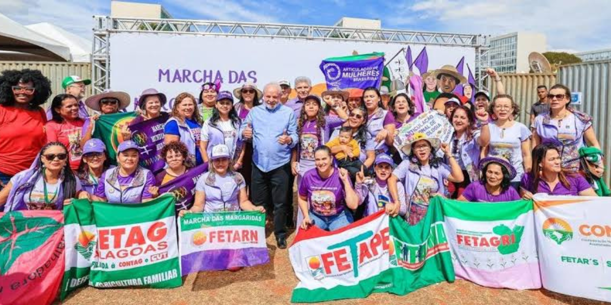 Marcha das Margaridas: Lula exalta mulheres e chama Bolsonaro de “fascista e genocida”