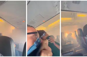 Avião da Gol faz pouso de emergência no RJ após fumaça a bordo(Reprodução)