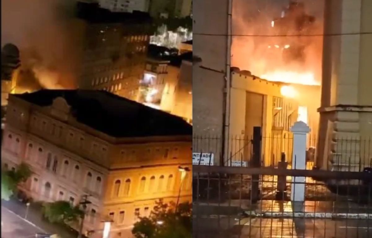 VÍDEO: Incêndio atinge campus da UFRGS em Porto Alegre