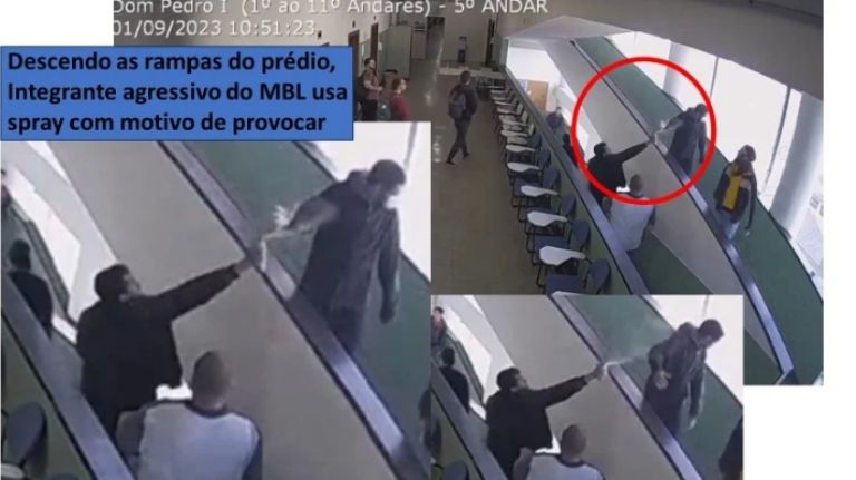 Vídeo: Membros do MBL invadem UFPR, agridem funcionária e atacam estudantes
