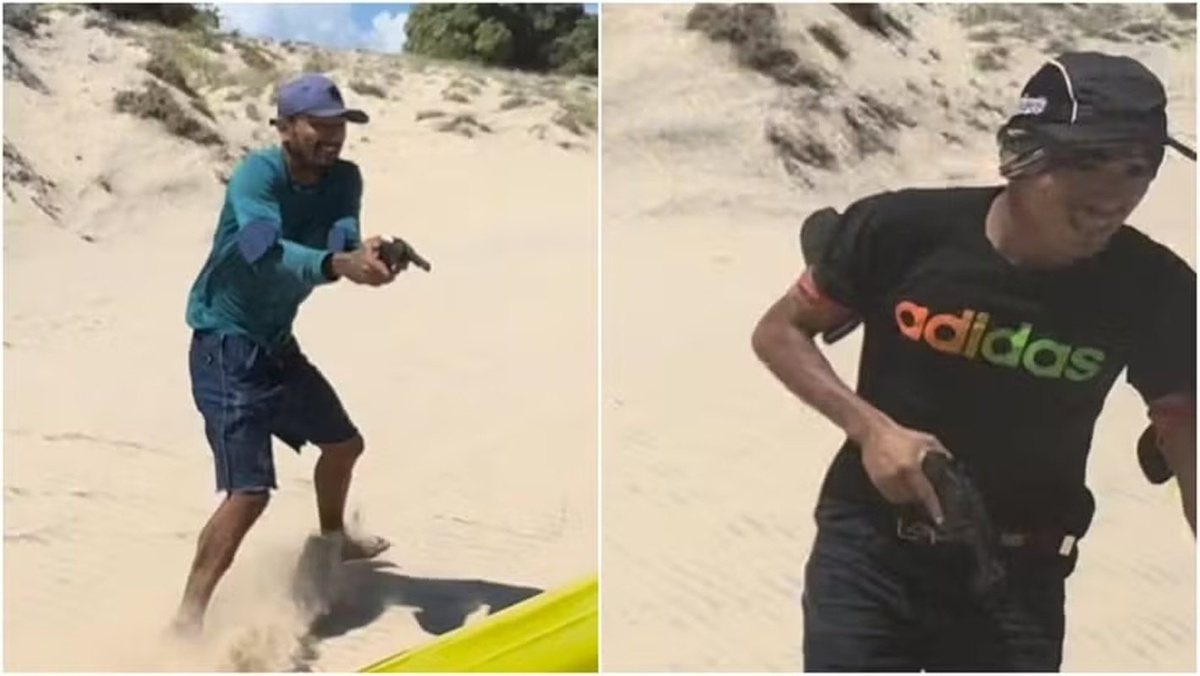 Bandidos tentam fazer assalto em praia do Ceará
