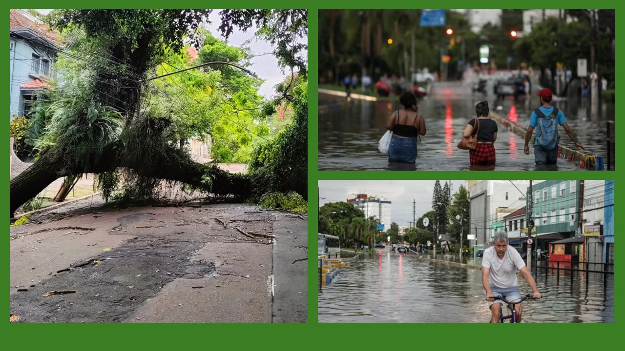 Povo de Porto Alegre (RS) sofre com falta de luz, bloqueios em acessos e vias, escassez de água. É o caos!