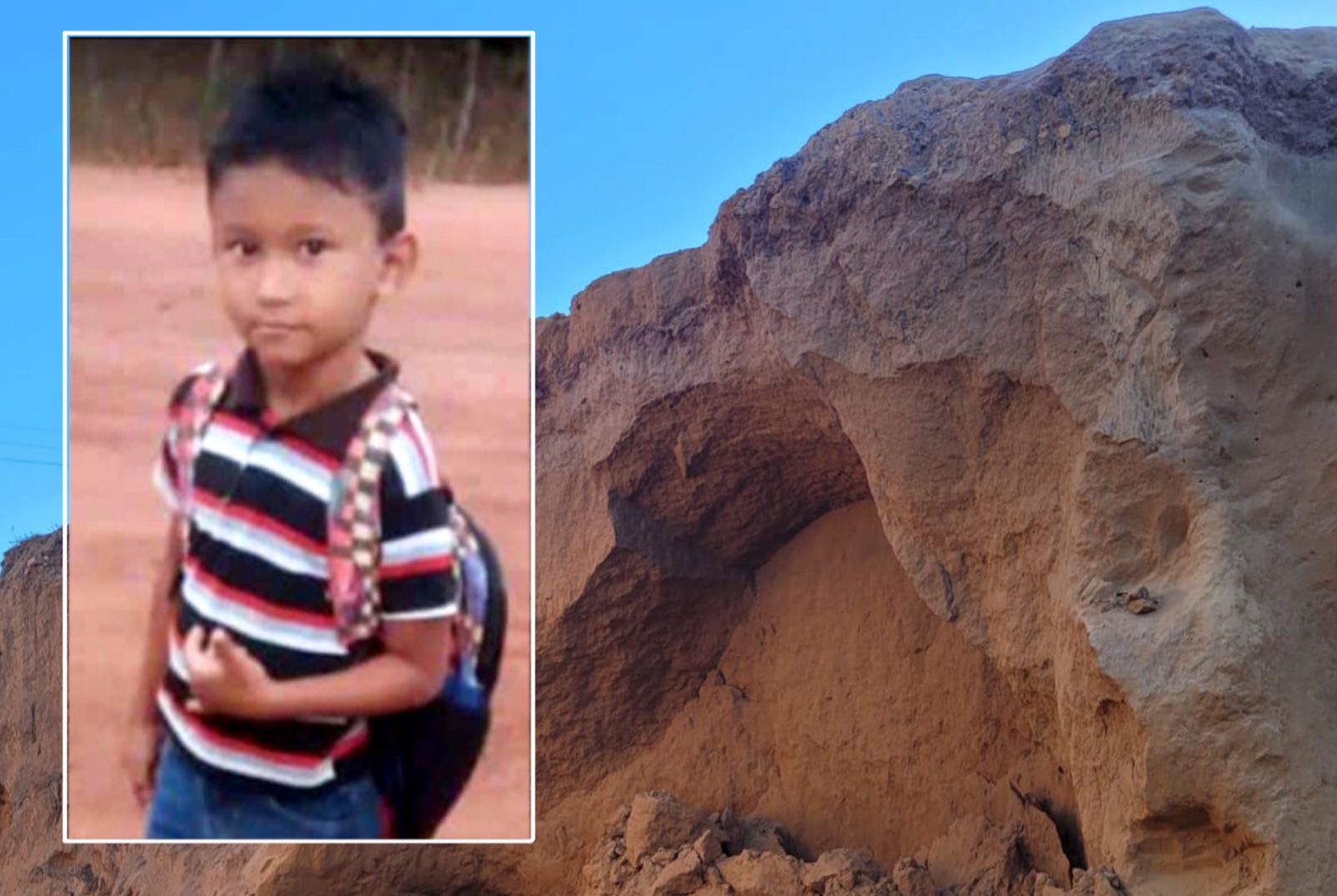 Criança morre soterrada em Castelo do Piauí