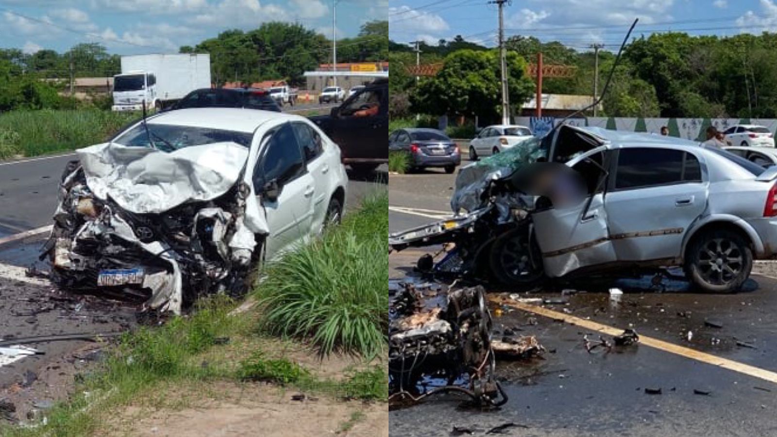 Vídeo: Colisão entre três veículos deixa uma pessoa morta em Teresina