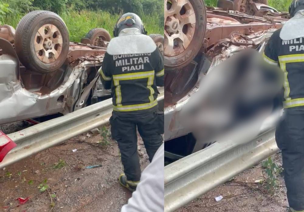 Empresário morre após carro capotar e ficar preso às ferragens em Teresina