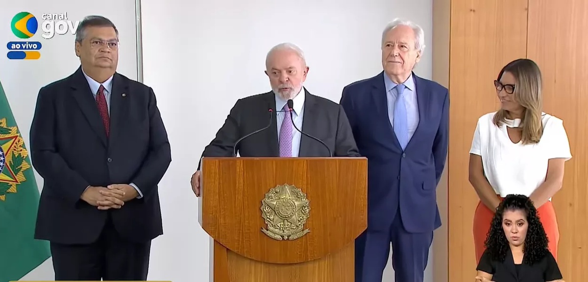 Flávio Dino, Lula, Ricardo Lewandowski e Janja