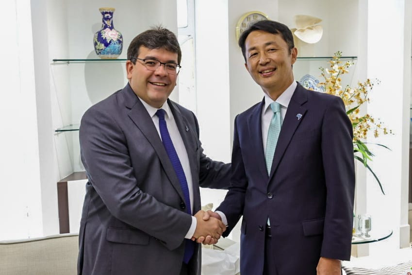 Rafael Fonteles recebe Embaixador do Japão no Brasil e fortalece parceria entre os países