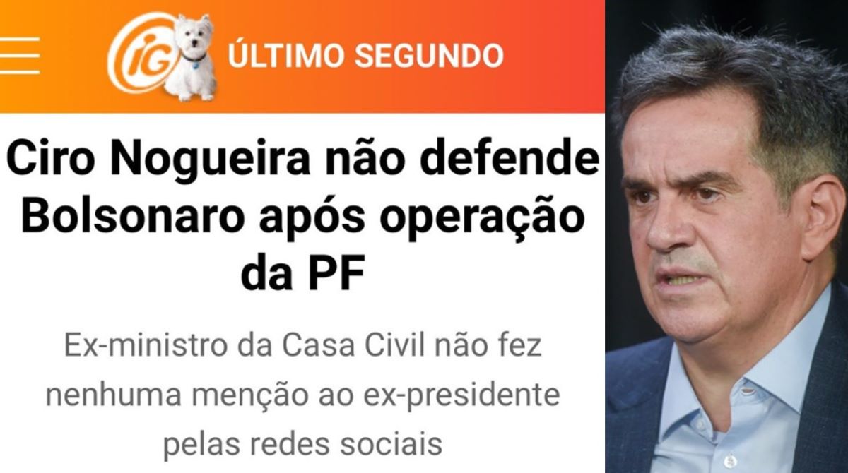 Ciro Nogueira se explica mas não explicou operação contra Bolsonaro