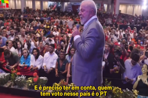 Lula em evento do PT(Reprodução)