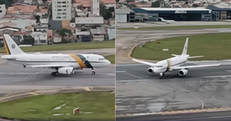 Vídeo: Avião presidencial com Lula cancela decolagem devido a problema técnico