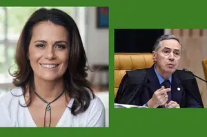 Adriana Araujo e Luis Roberto Barroso(Reprodução)