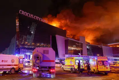 Arena de shows Crocus City Hall foi incendiada durante atentado